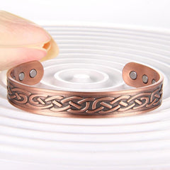Copper Magnetic Cuff Bracelet Balance Sleep Copper Jewelry Gift