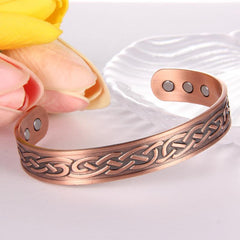 Copper Magnetic Cuff Bracelet Balance Sleep Copper Jewelry Gift