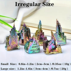 Rainbow Bismuth Tower Crystal Pyramid Meditation Tool