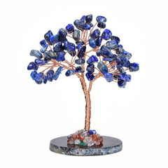 Natural Lapis Crystal Tree Home Desk Decoration
