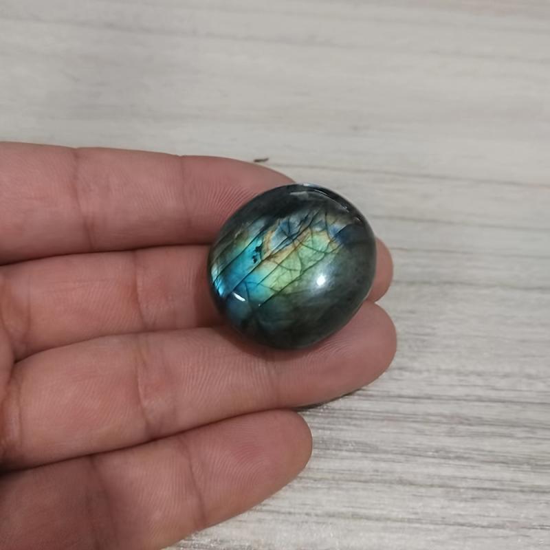 Labradorite Palm Stone Healing Crystal for Stress Relief