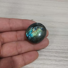 Labradorite Palm Stone Healing Crystal for Stress Relief