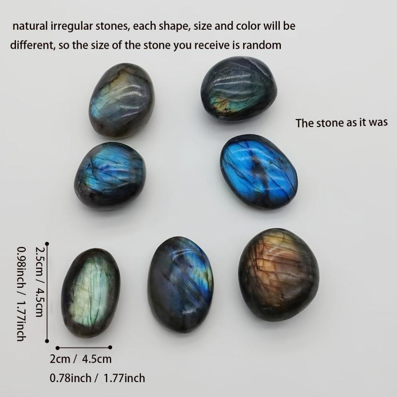 Labradorite Palm Stone Healing Crystal for Stress Relief
