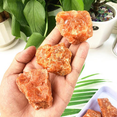 Natural Sunstone Raw Stone Healing Crystal Home Decoration & Aromatherapy