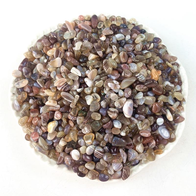 100g Botswana Agate Stone Crystal Chips Polished Stones Healing Crystals
