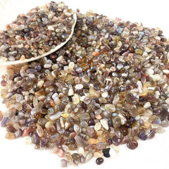 100g Botswana Agate Stone Crystal Chips Polished Stones Healing Crystals