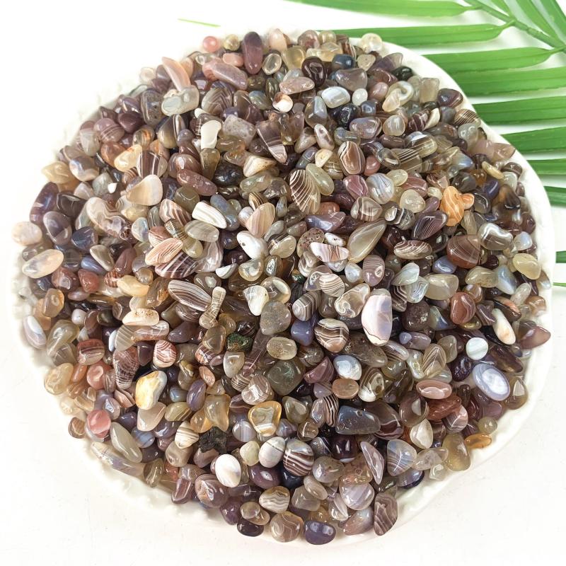 100g Botswana Agate Stone Crystal Chips Polished Stones Healing Crystals