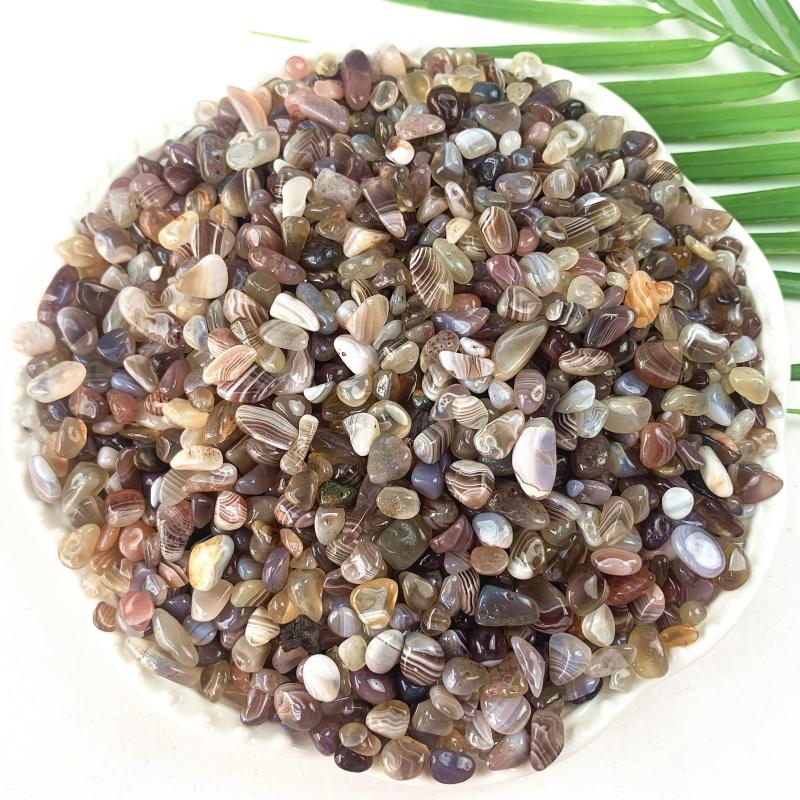 100g Botswana Agate Stone Crystal Chips Polished Stones Healing Crystals