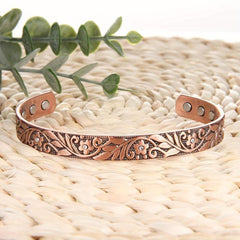 Pure Copper Magnetic Bracelet for Women Crystal Mother's Jewelry Gift