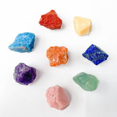 Chakra Healing Stones Set Large Size Rare Crystals Gemstone Collection Box