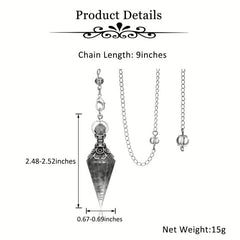 Natural Healing Crystal Dowsing Pendulum Reiki Gemstone Chips Orgone Pendulum
