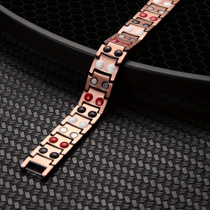 Men's Copper Magnetic Bracelet Adjustable Length Copper Jewelry