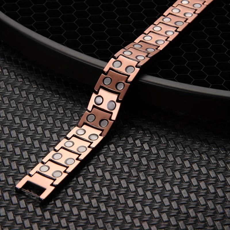 Men's Copper Magnetic Bracelet Adjustable Length Copper Jewelry