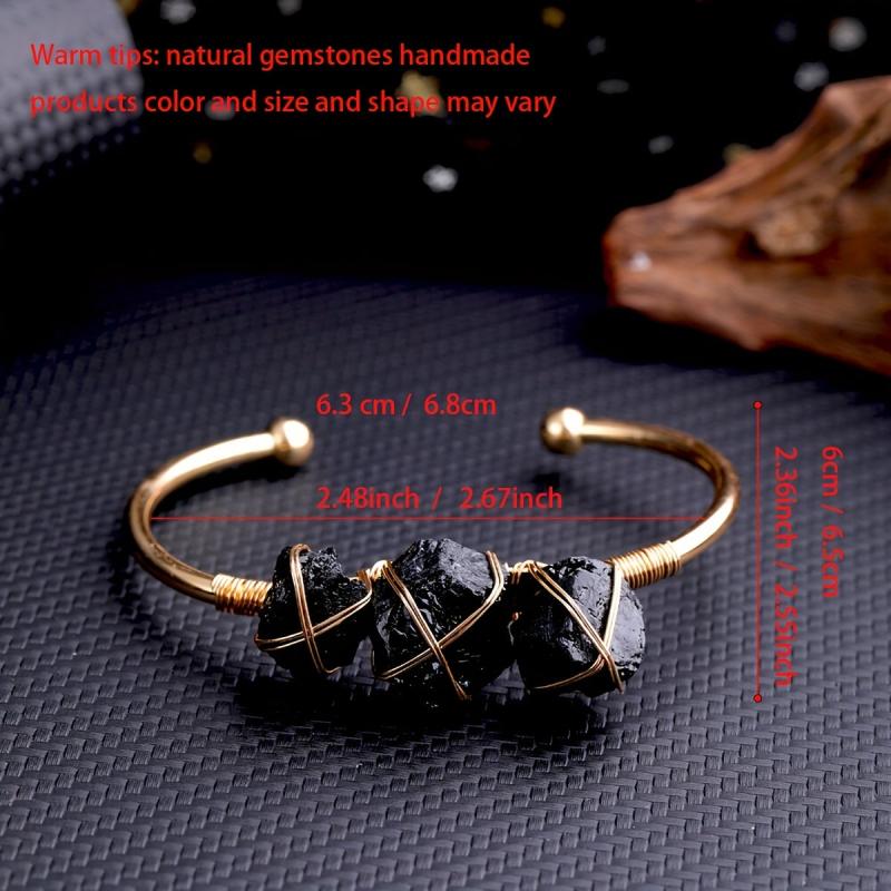 Natural Amethyst Bracelet Raw Stone Copper Wire Chakra Healing