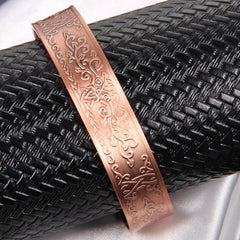 Copper Magnetic Bracelet Tree Of Love Cuff Bangle 6 Magnets Jewelry Gift