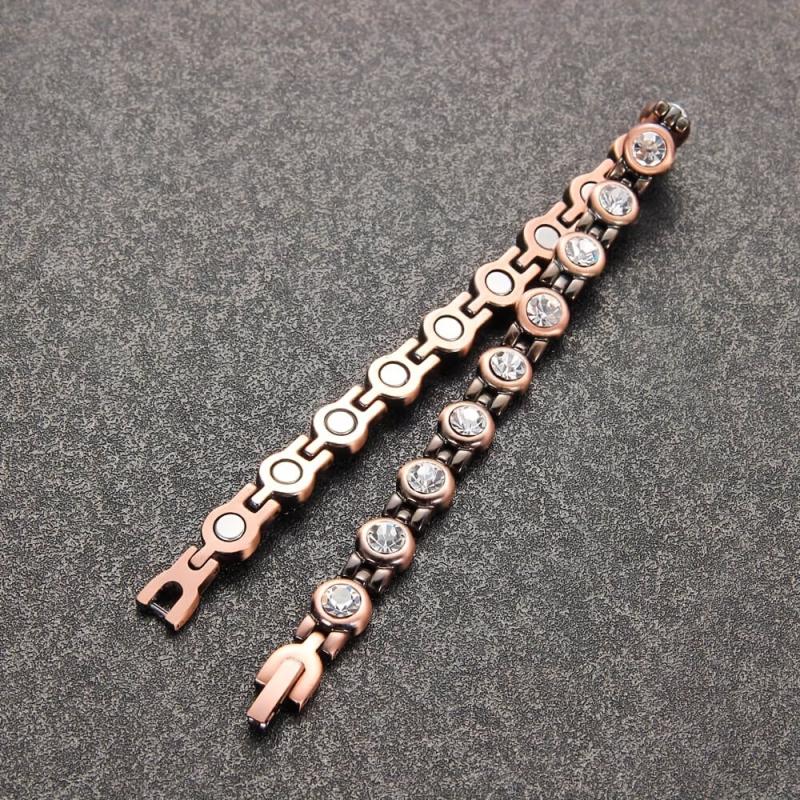 Magnetic Copper Anklet Bracelet 99.99% Pure Copper with Magnets for Feet Health