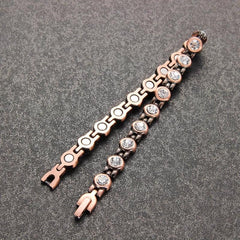 Magnetic Copper Anklet Bracelet 99.99% Pure Copper with Magnets for Feet Health