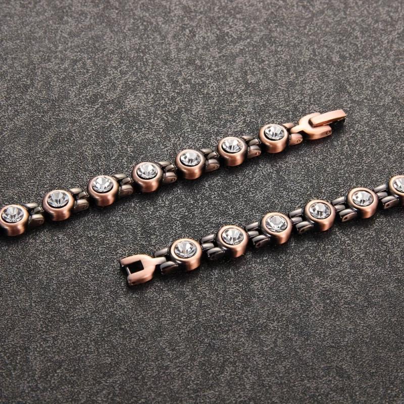 Magnetic Copper Anklet Bracelet 99.99% Pure Copper with Magnets for Feet Health