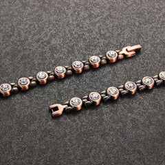 Magnetic Copper Anklet Bracelet 99.99% Pure Copper with Magnets for Feet Health