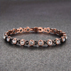 Magnetic Copper Anklet Bracelet 99.99% Pure Copper with Magnets for Feet Health