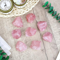 Rose Quartz Stone Bulk Raw Crystal Natural Rose Quartz Chunks