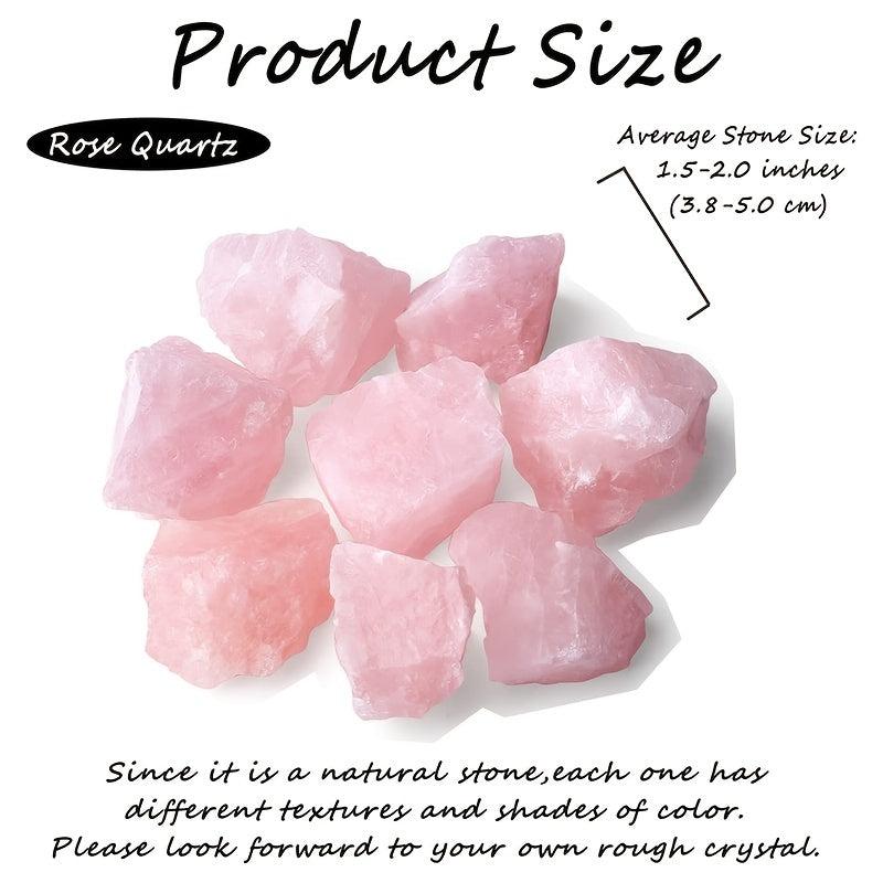 Rose Quartz Stone Bulk Raw Crystal Natural Rose Quartz Chunks