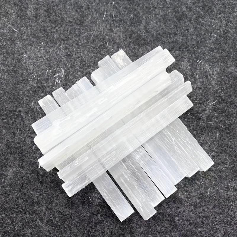 5pcs Raw Selenite Crystal Stick Healing Crystals Selenite Wand