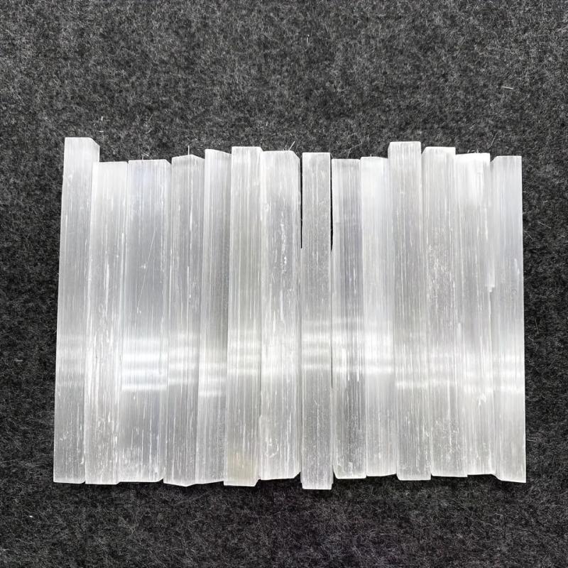 5pcs Raw Selenite Crystal Stick Healing Crystals Selenite Wand
