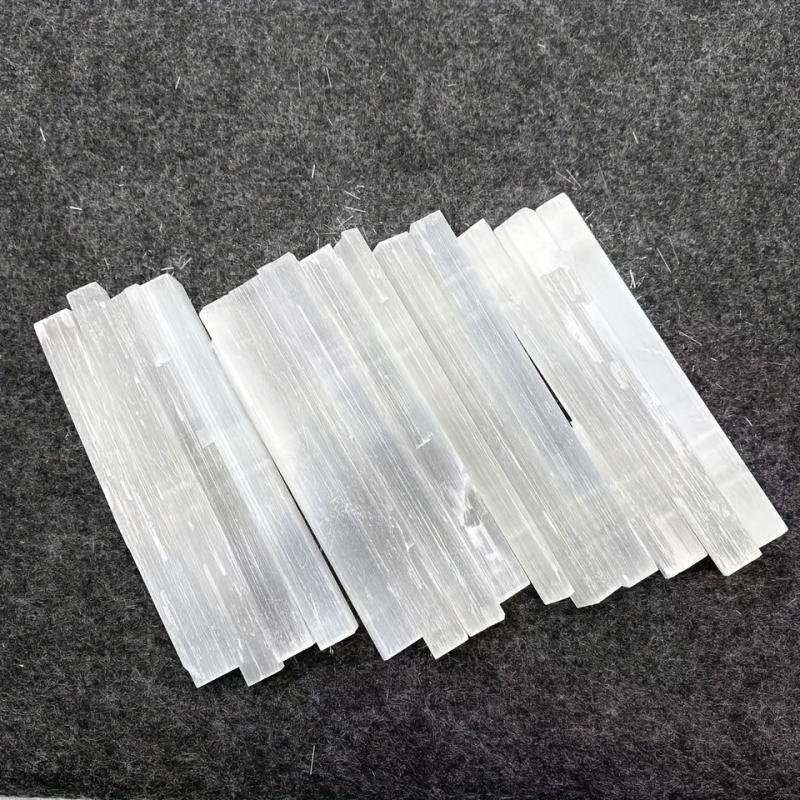 5pcs Raw Selenite Crystal Stick Healing Crystals Selenite Wand