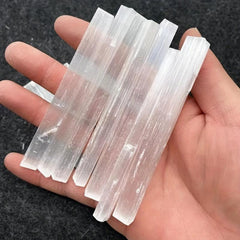 5pcs Raw Selenite Crystal Stick Healing Crystals Selenite Wand