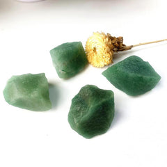 3pcs Green Aventurine Raw Healing Crystal Stone Home Decor & Aromatherapy