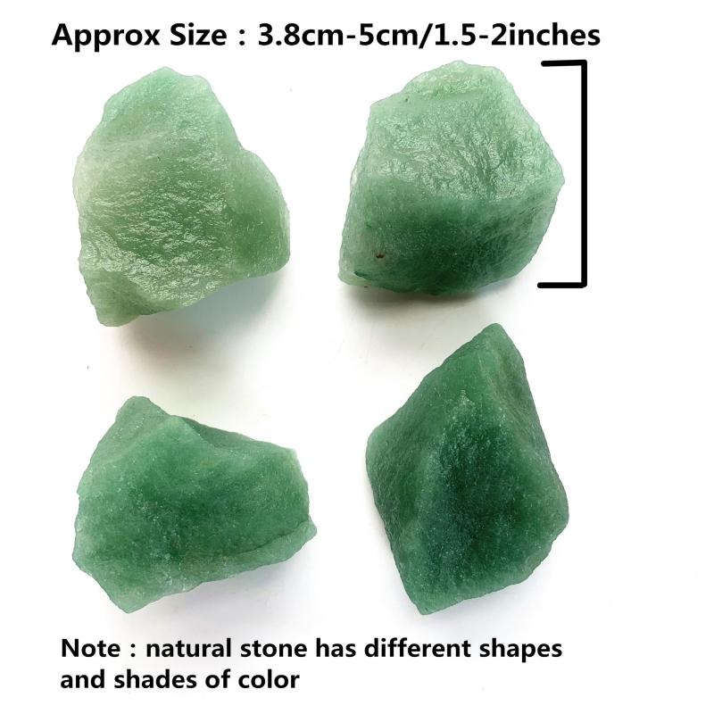3pcs Green Aventurine Raw Healing Crystal Stone Home Decor & Aromatherapy