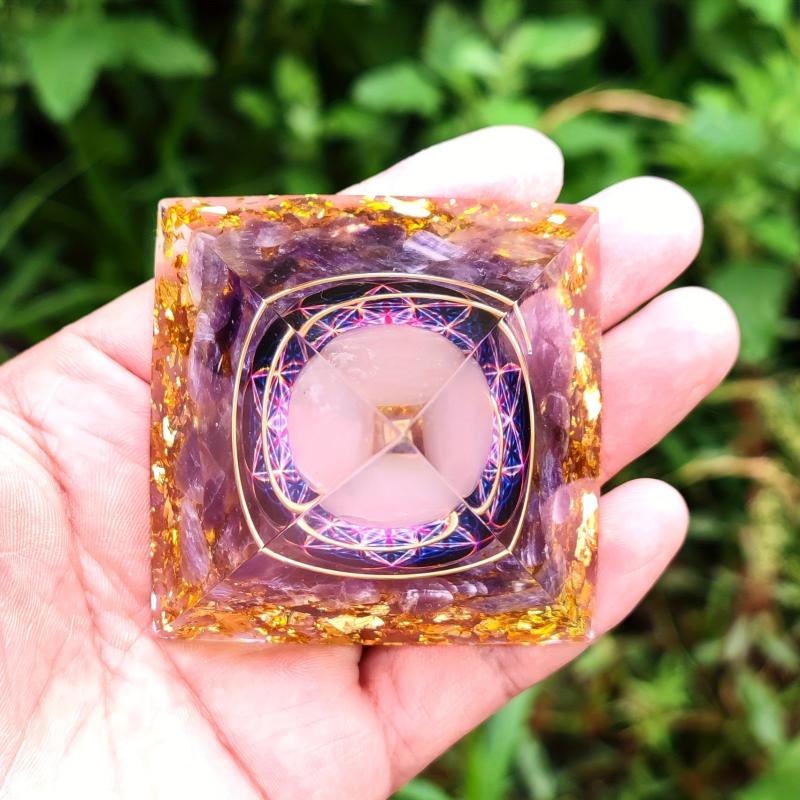 Magic Moon Orgonite Pyramid for Healing