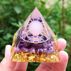 Magic Moon Orgonite Pyramid for Healing