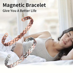 Magnetic Copper Bracelet Lymph Detox Ultra Strength Jewelry Gift