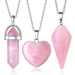 3pcs Crystal Agate Necklace Set - Perfect Gift for Women