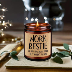 Scented Jar Candle for Coworker - Funny Farewell Gift