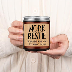 Scented Jar Candle for Coworker - Funny Farewell Gift