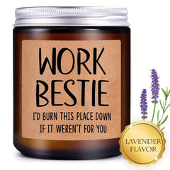Scented Jar Candle for Coworker - Funny Farewell Gift