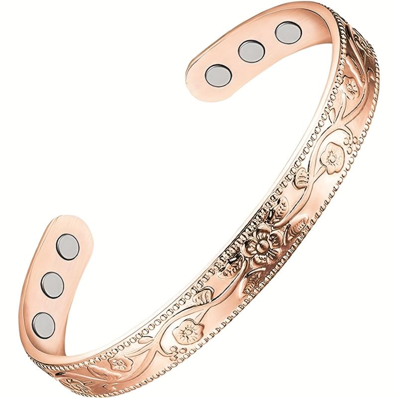 Vintage Flower Magnetic Bracelet | Classic Jewelry Gift