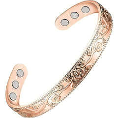 Vintage Flower Magnetic Bracelet | Classic Jewelry Gift