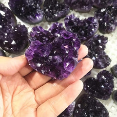 Amethyst Heart Healing Stone Home Decor Gift DIY Jewelry