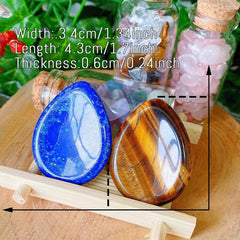 Tiger's Eye Lapis Lazuli Healing Crystals Set - 2pc
