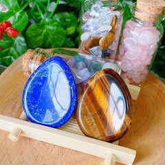 Tiger's Eye Lapis Lazuli Healing Crystals Set - 2pc