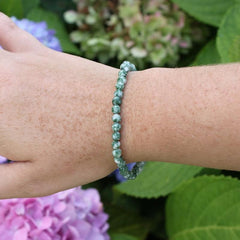 Natural Green Energy Crystal Bracelet for Yoga Meditation Gift