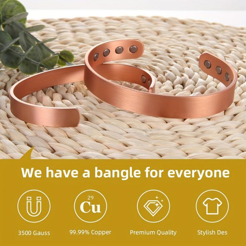 Copper Magnetic Bracelet For Women And Men Pure Copper Cuff Bangle
