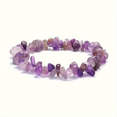Amethyst Quartz Bracelet Pendant Necklace Set Purple Gemstone For Energy