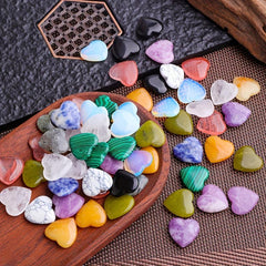 Random Heart Crystals Stones Healing Crystal Palm Love Shaped Gemstones Set