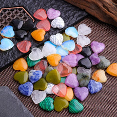 Random Heart Crystals Stones Healing Crystal Palm Love Shaped Gemstones Set