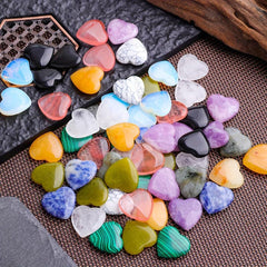 Random Heart Crystals Stones Healing Crystal Palm Love Shaped Gemstones Set